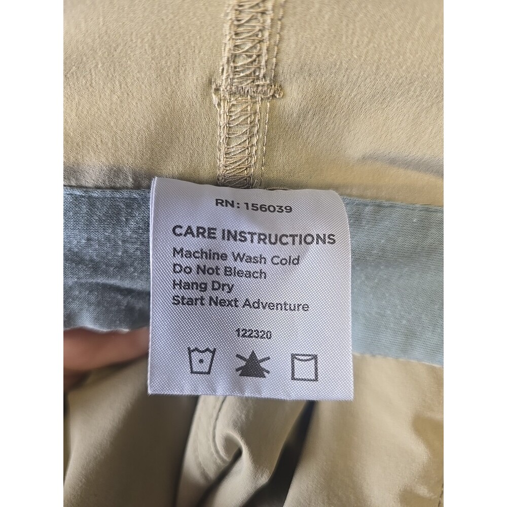 Free Fly Men's Shorts Breeze Khaki Tan Chino Performance Active, Size 38 - Picture 10 of 10